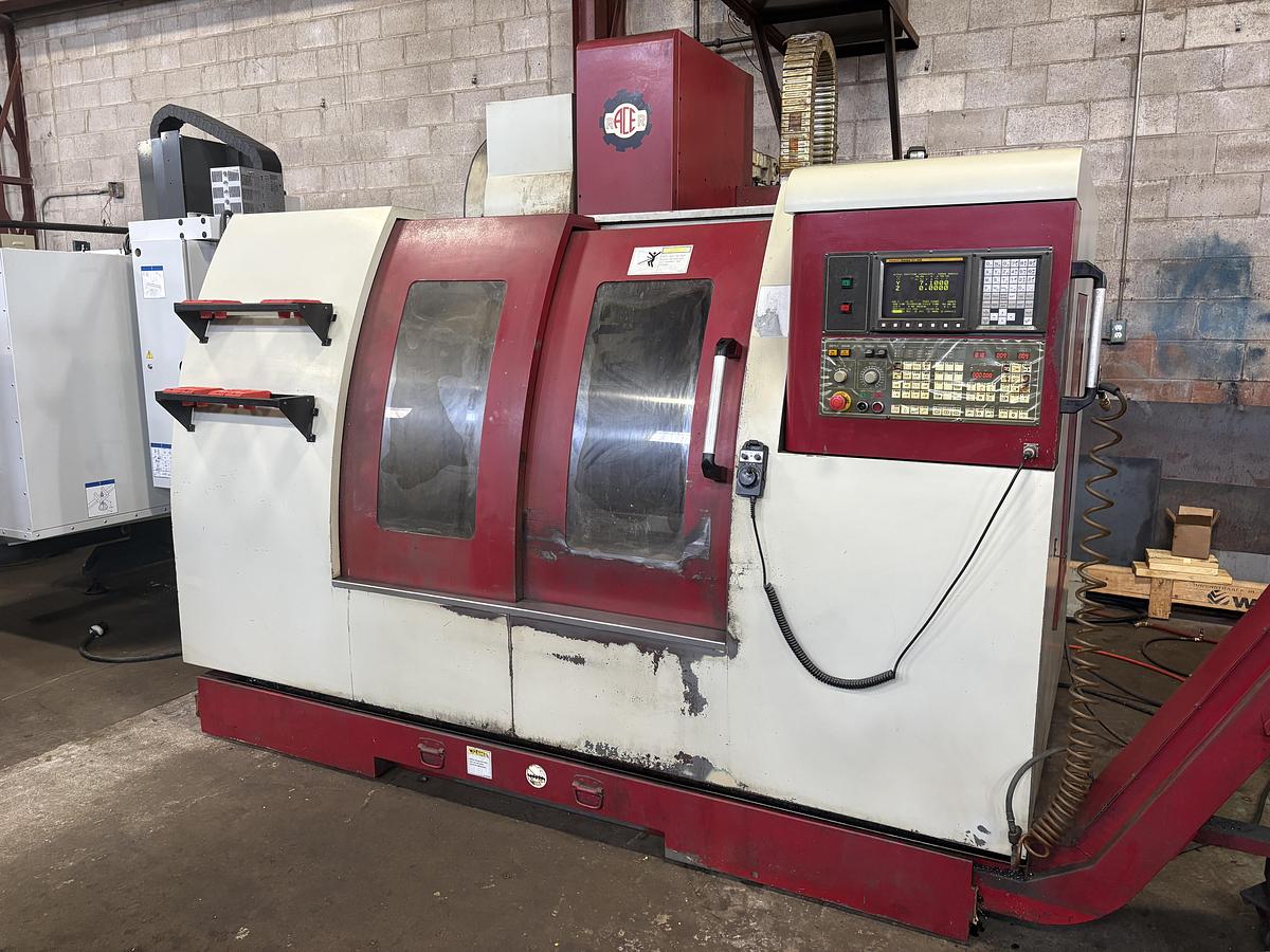 Used 40"X, 24"Y, 24"Z, RACER, CNC VERTICAL MACHINING CENTER