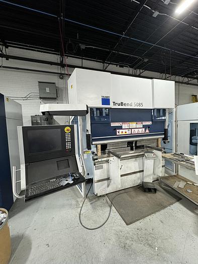 Used 94 TON X 87", TRUMPF, TRUBEND 5085, CNC PRESS BRAKE, 2011