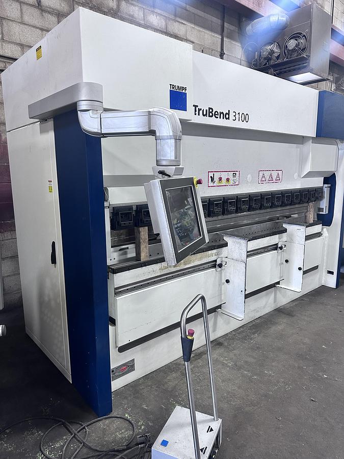 Used 110 TON X 10', TRUMPF, TRUBEND 3100, CNC HYDRAULIC PRESS BRAKE - 2015