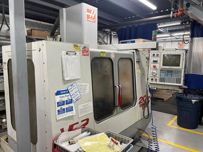 Used 30"X, 16"Y, 20"Z, HAAS, VF-2, CNC VERTICAL MACHINING CENTER