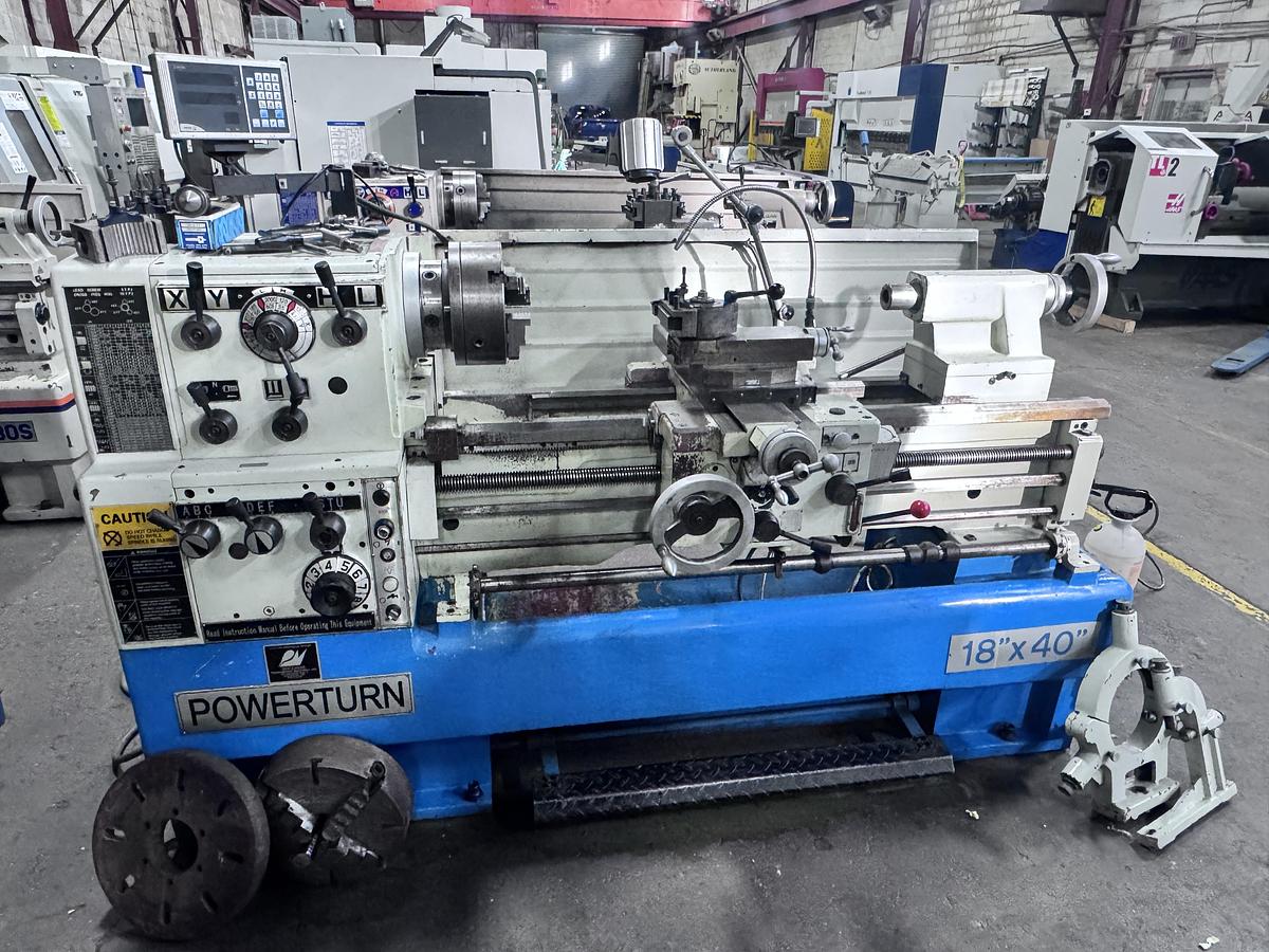 18" X 40", POWERTURN, TOOLROOM LATHE