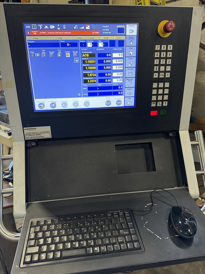Used 86 TON X 87", TRUMPF, 2017, MODEL TRUBEND 5085, CNC HYDRAULIC PRESS BRAKE