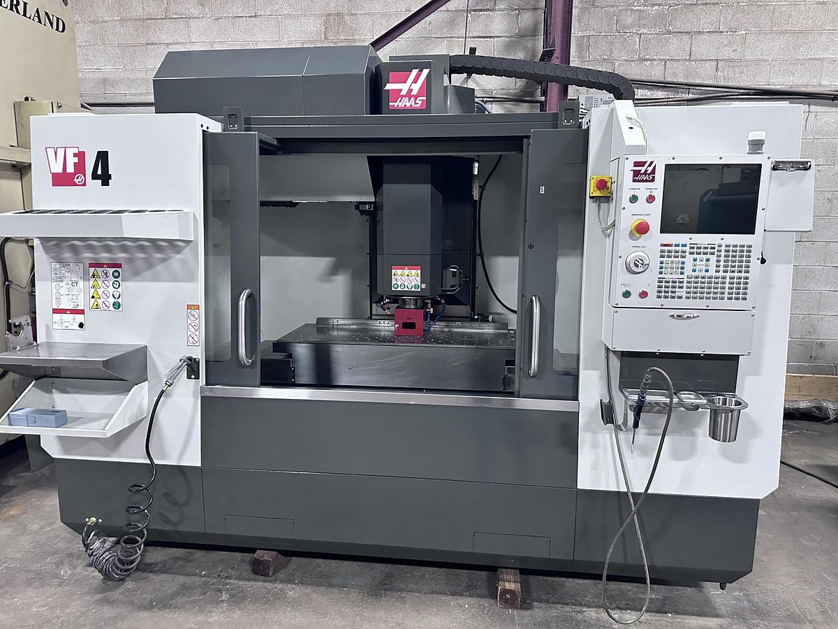 Used 50"X, 20"Y, 25"Z, HAAS, VF-4, 2019, CNC VERTICAL MACHINING CENTER