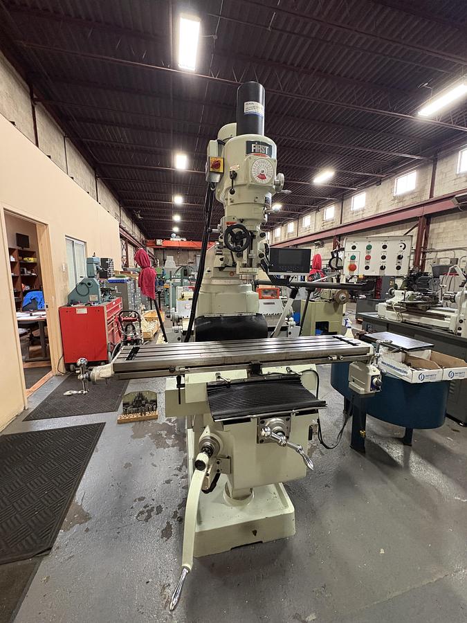Used 10" x 48", FIRST, 2018, LC-165VS-B, VARIABLE SPEED VERTICAL MILLING MACHINE