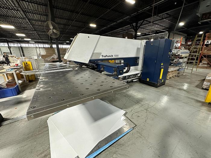 Used 19 TON, TRUMPF, 2014, TRUPUNCH 1000, CNC TURRET PUNCH TRUMPF TRUPUNCH 1000