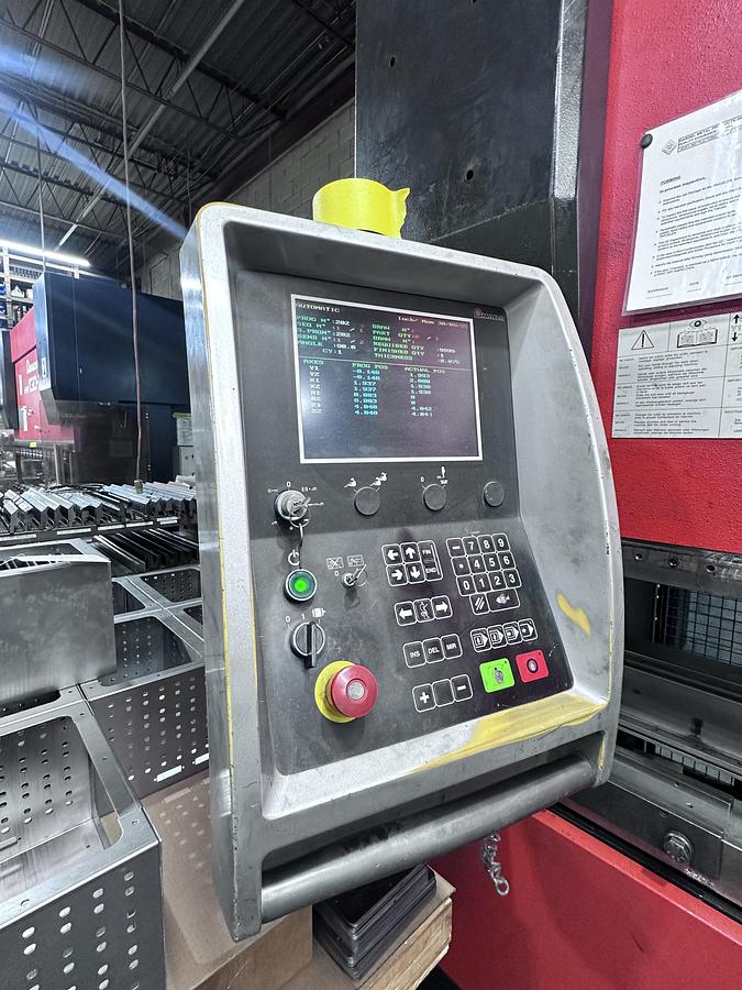 Used 143 TON X 10' AMADA, MODEL HFE 130-3S, CNC HYDRAULIC PRESS BRAKE