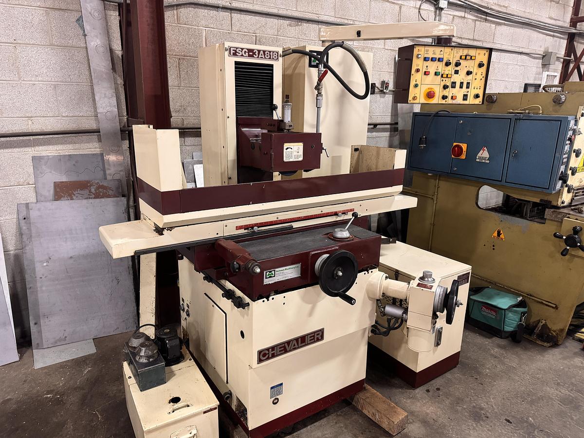 Used 8" X 18" CHEVALIER, FULLY AUTOMATIC HYDRAULIC SURFACE GRINDER