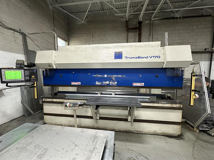 Used TRUMPF 187 TON CNC PRESS BRAKE , MODEL V170