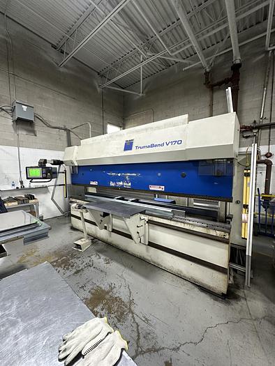 Used TRUMPF 187 TON CNC PRESS BRAKE , MODEL V170