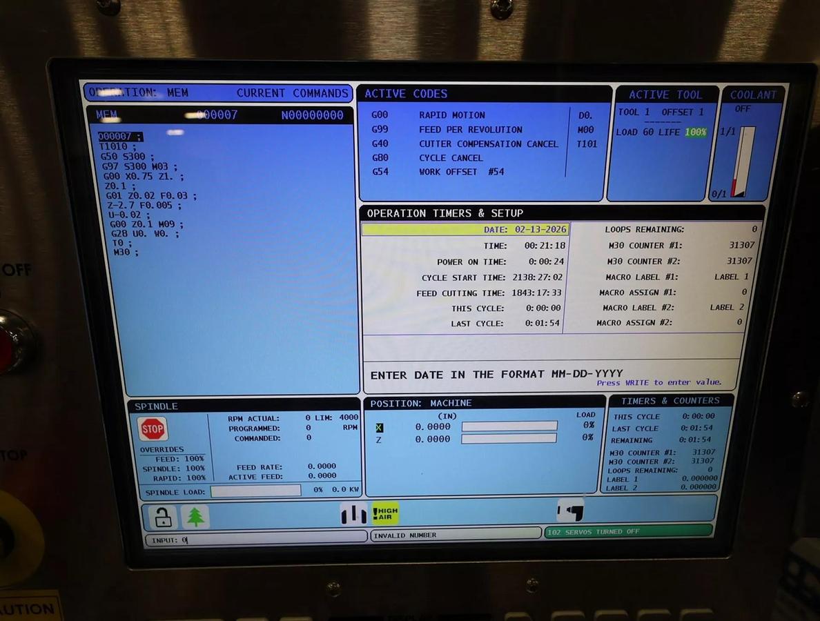 Used HAAS, ST-15, 2017, CNC LATHE, WITH BARFEEDER