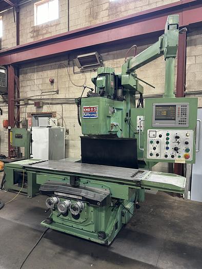 Used 21" X 78" KIHEUNG , MODEL KMB-V-5, VERTICAL MILLING MACHINE
