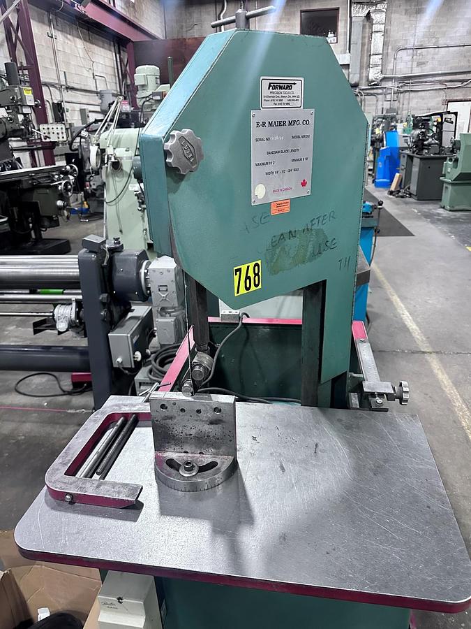 Used ER MAIER, KM1012, ROLL-IN-BANDSAW