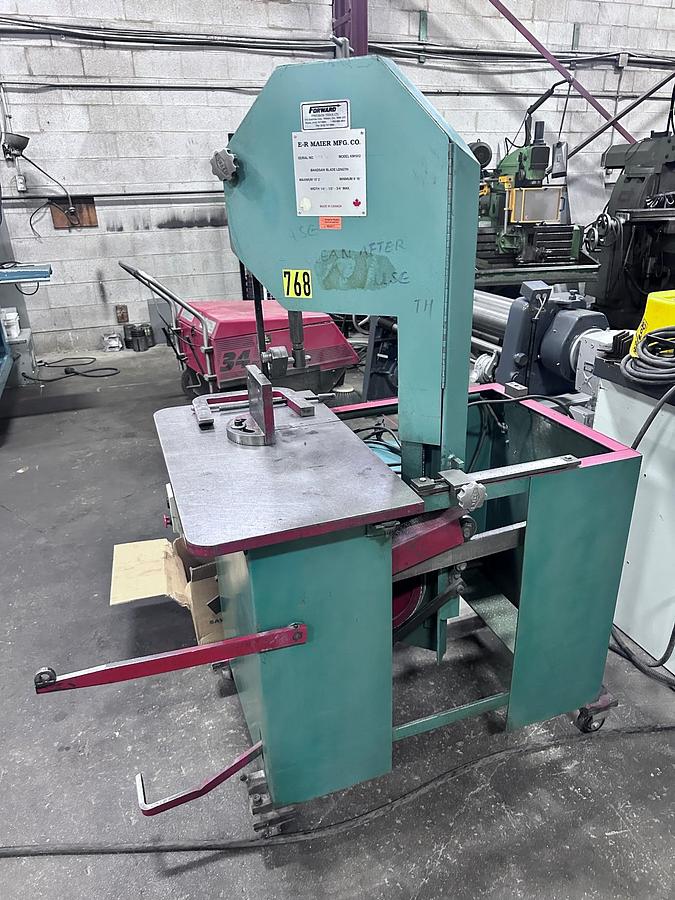 Used ER MAIER, KM1012, ROLL-IN-BANDSAW