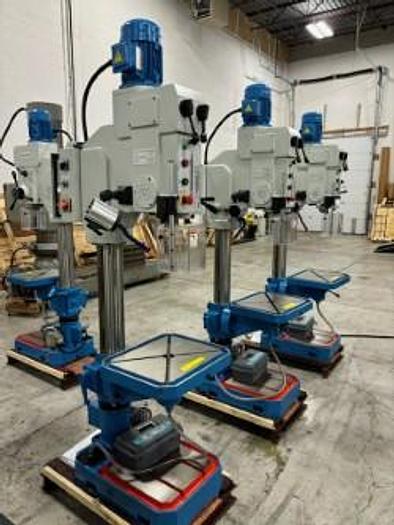 "NEW", DRILLMASTER, 1-3/8", GEARED HEAD DRILLING MACHINE, W/ POWER QUILL FEED