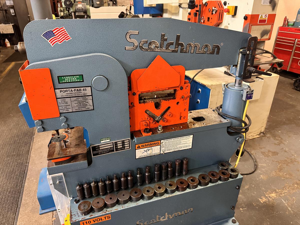 Used 45 TON, SCOTCHMAN, HYDRAULIC IRONWORKER