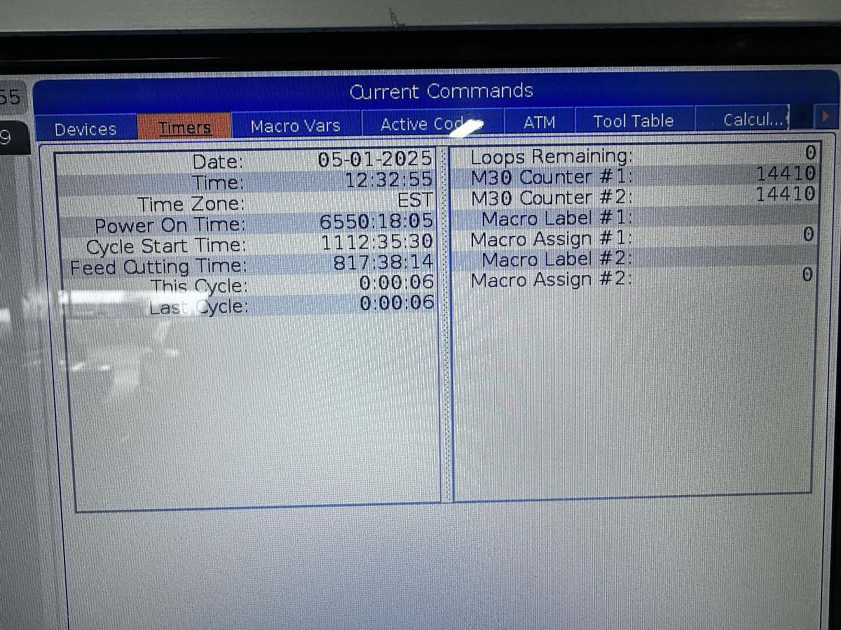 Used 50"X, 20"Y, 25"Z, HAAS, VF-4, 2019, CNC VERTICAL MACHINING CENTER