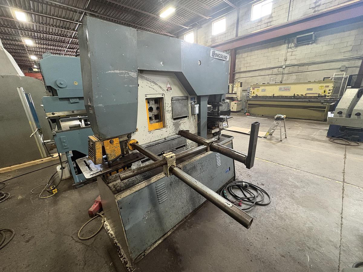 Used 6" X 6" X 3/4", 125 TON, KINGSLAND, HYDRAUILIC IRONWORKER