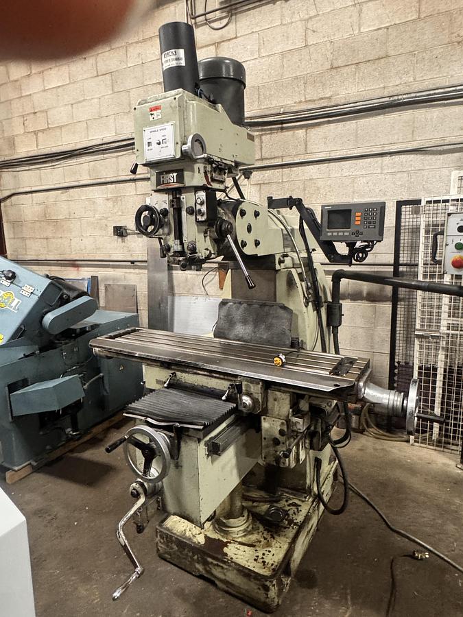 Used 10" X 50", FIRST, MODEL LC20-VSG, VERTICAL MILLING MACHINE