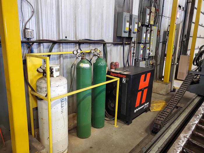 Used 5' X 10', HYPOTHERM, MODEL HPR 130, HI-DEF CNC PLASMA CUTTER