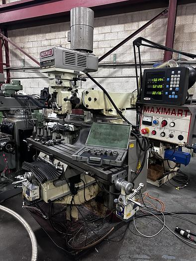 Used 10" X 54", MAXIMART, NO. 4VS, VERTICAL MILLING MACHINE