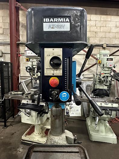 Used IBARMIA, MODEL AZ-32V, STEP PULLEY BELT TYPE, FLOOR STANDING DRILL
