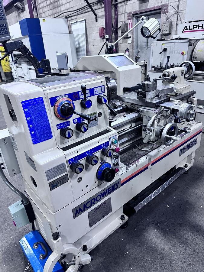 Used 16" X 30", MICROWEILY, 2017, TY-1630S, TOOLROOM LATHE