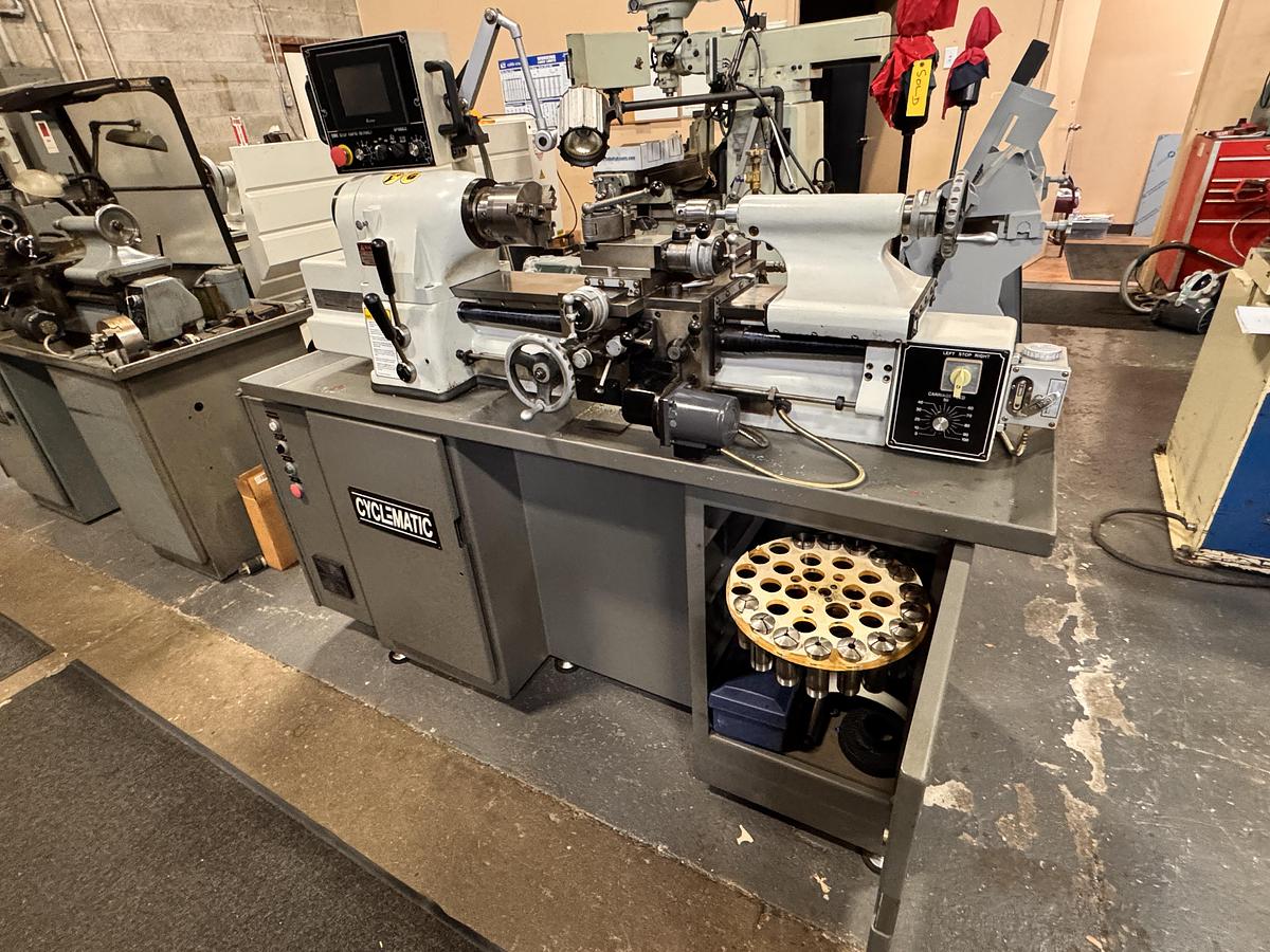 Used 11" x 18", CYCLEMATIC, 2017, CTL-618e, PRECISION TOOLROOM LATHE