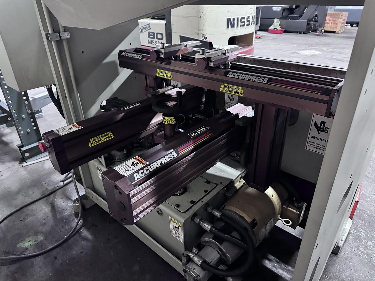 Used 25 TON X 4', ACCURPRESS, MODEL 7254, CNC HYDRAULIC PRESS BRAKE, 2012