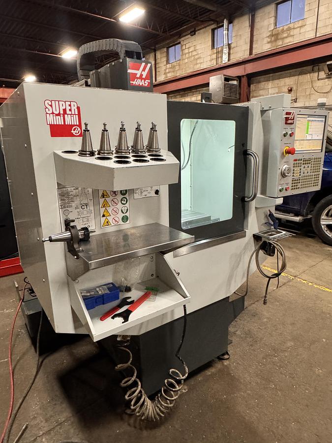 Used 16"X, 14"Y, 15"Z, HAAS, SUPER MINI MILL, 2019, CNC VERTICAL MACHINING CENTER