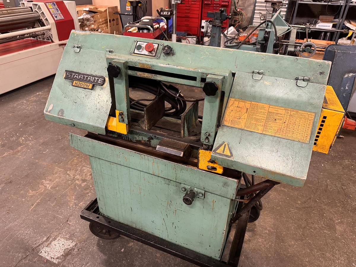 Used 8" x 8" STARTRITE, HORIZONTAL BANDSAW
