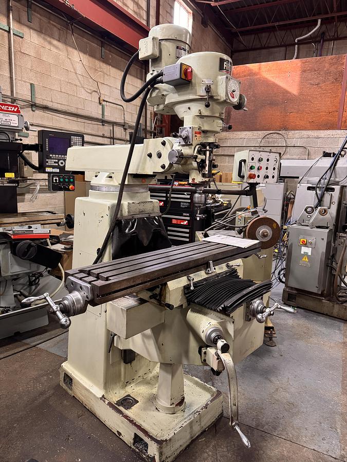 Used 10" x 50", FIRST, 2012, MODEL LC-185VS-B, VERTICAL MILLING MACHINE