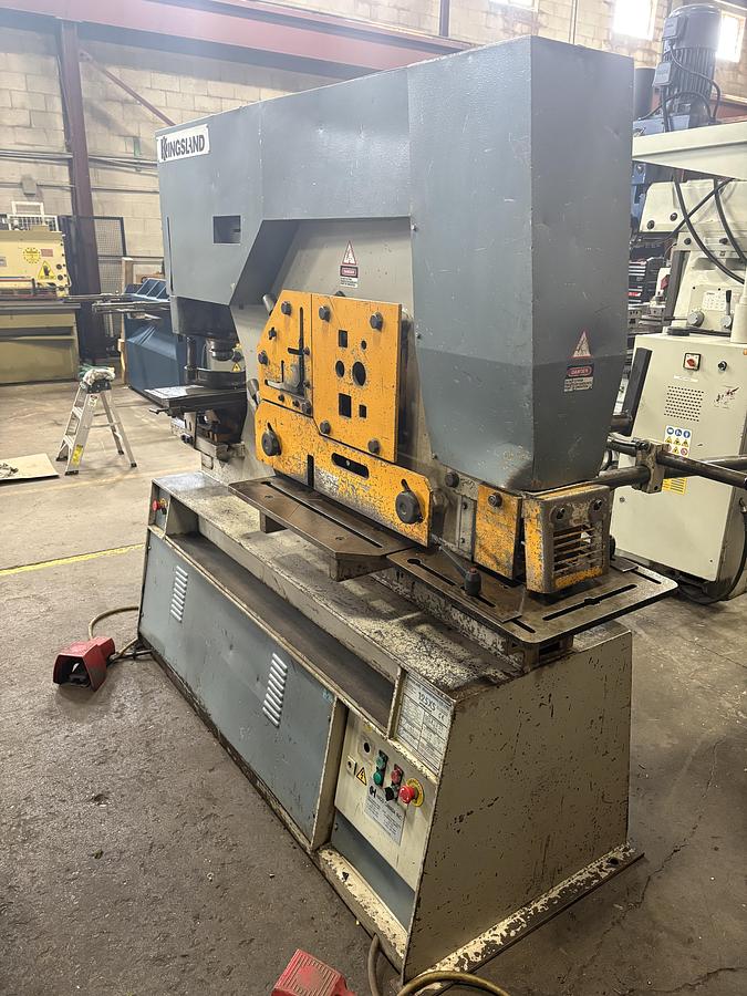 Used 6" X 6" X 3/4", 125 TON, KINGSLAND, HYDRAUILIC IRONWORKER
