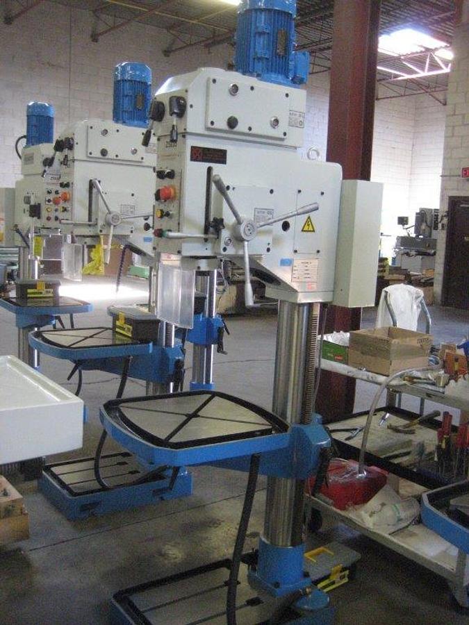 "NEW", DRILLMASTER, GEARED HEAD DRILLING MACHINE, W/ POWER QUILL FEED