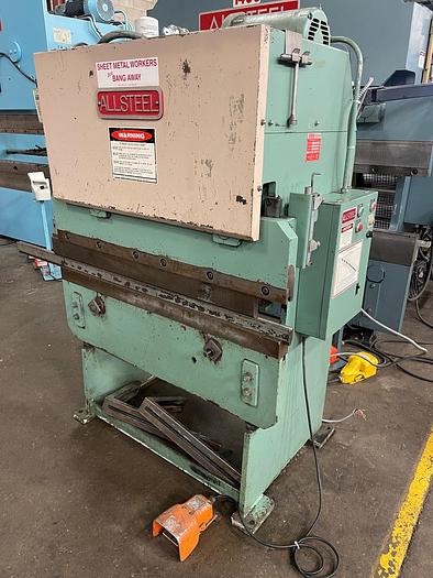 Used 20 TON X 4' ALLSTEEL HYDRAULIC PRESS BRAKE
