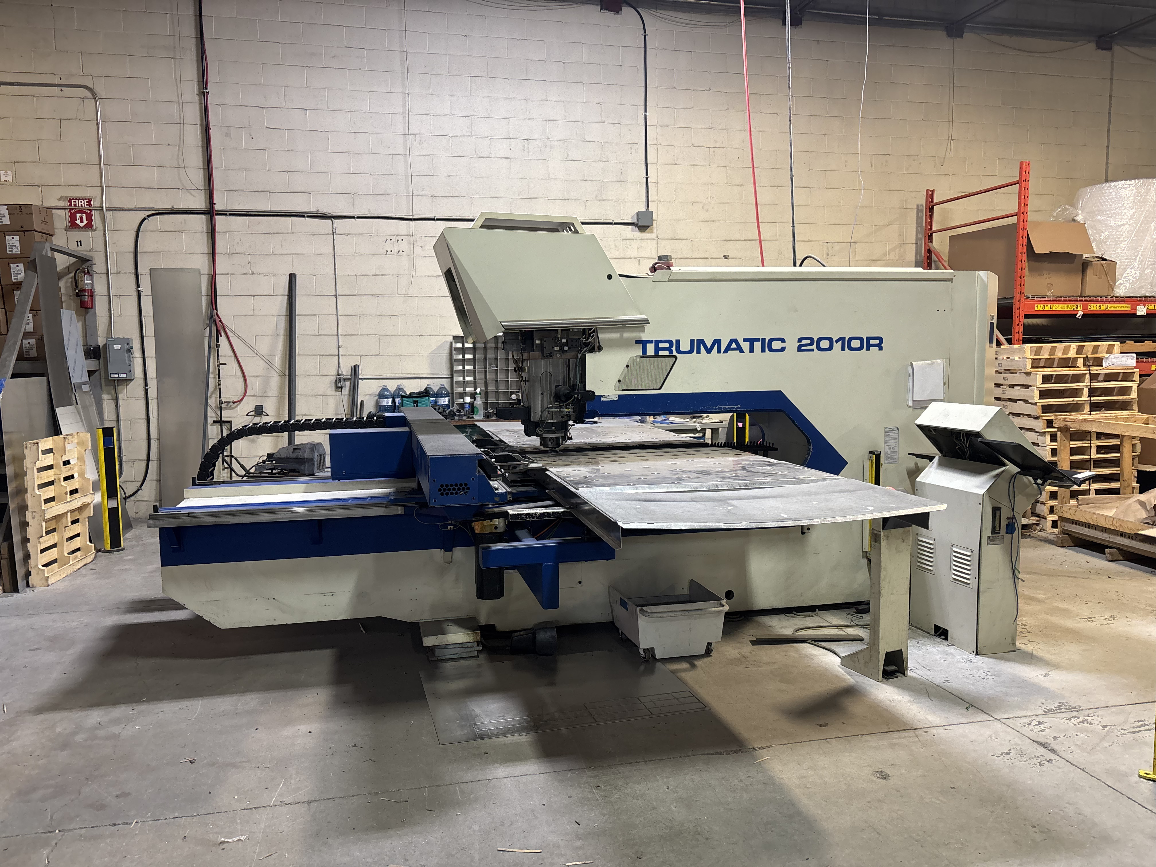 Used 20 TON, TRUMPF TRUMATIC, 2010R, CNC TURRET PUNCH