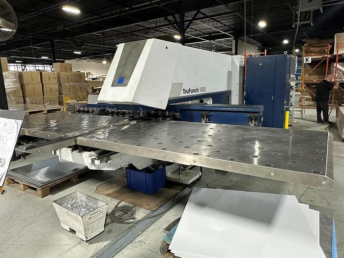 Used 19 TON, TRUMPF, 2014, TRUPUNCH 1000, CNC TURRET PUNCH TRUMPF TRUPUNCH 1000