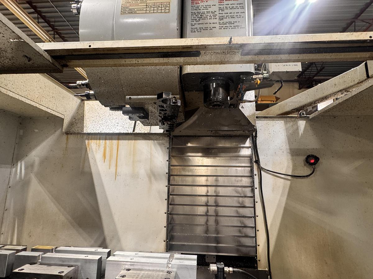 Used 50"X, 26"Y, 25"Z, HAAS, VF-5B/40, CNC VETICAL MACHINING CENTER