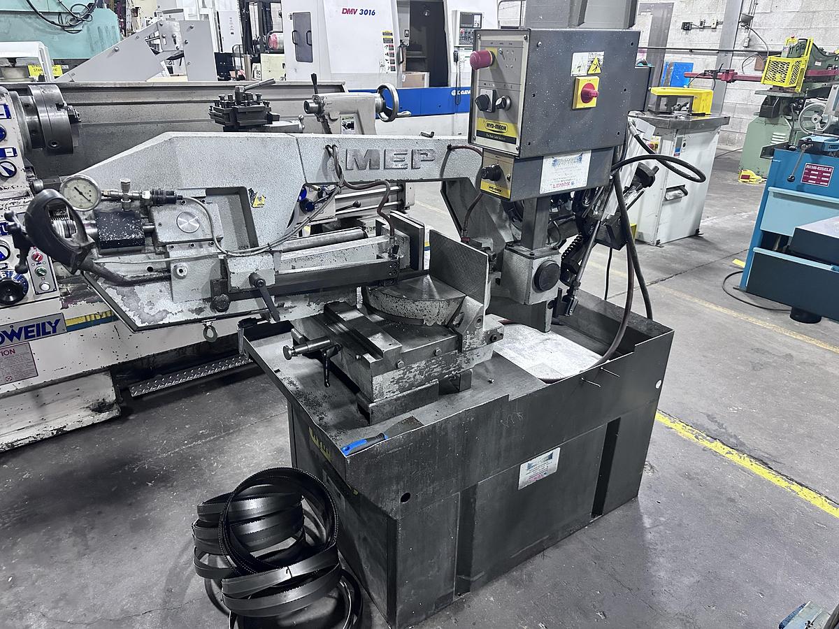 Used 9" X 11", HYD-MECH, DOUBLE MITERING,  HORIZONTAL BANDSAW