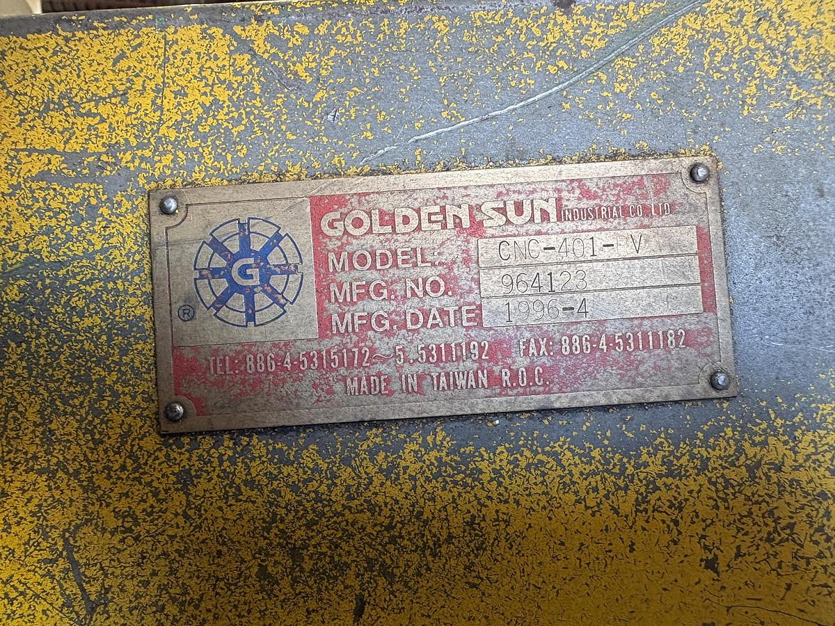 Used 16", GOLDEN SUN, CNC-401-RV, ROTARY TABLE