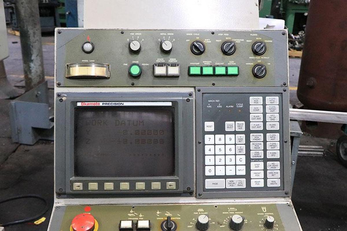 Used OKAMOTO ACC-20.36EX , 2001, FANUC MDI CONTROL HYDRAULIC SURFACE GRINDER