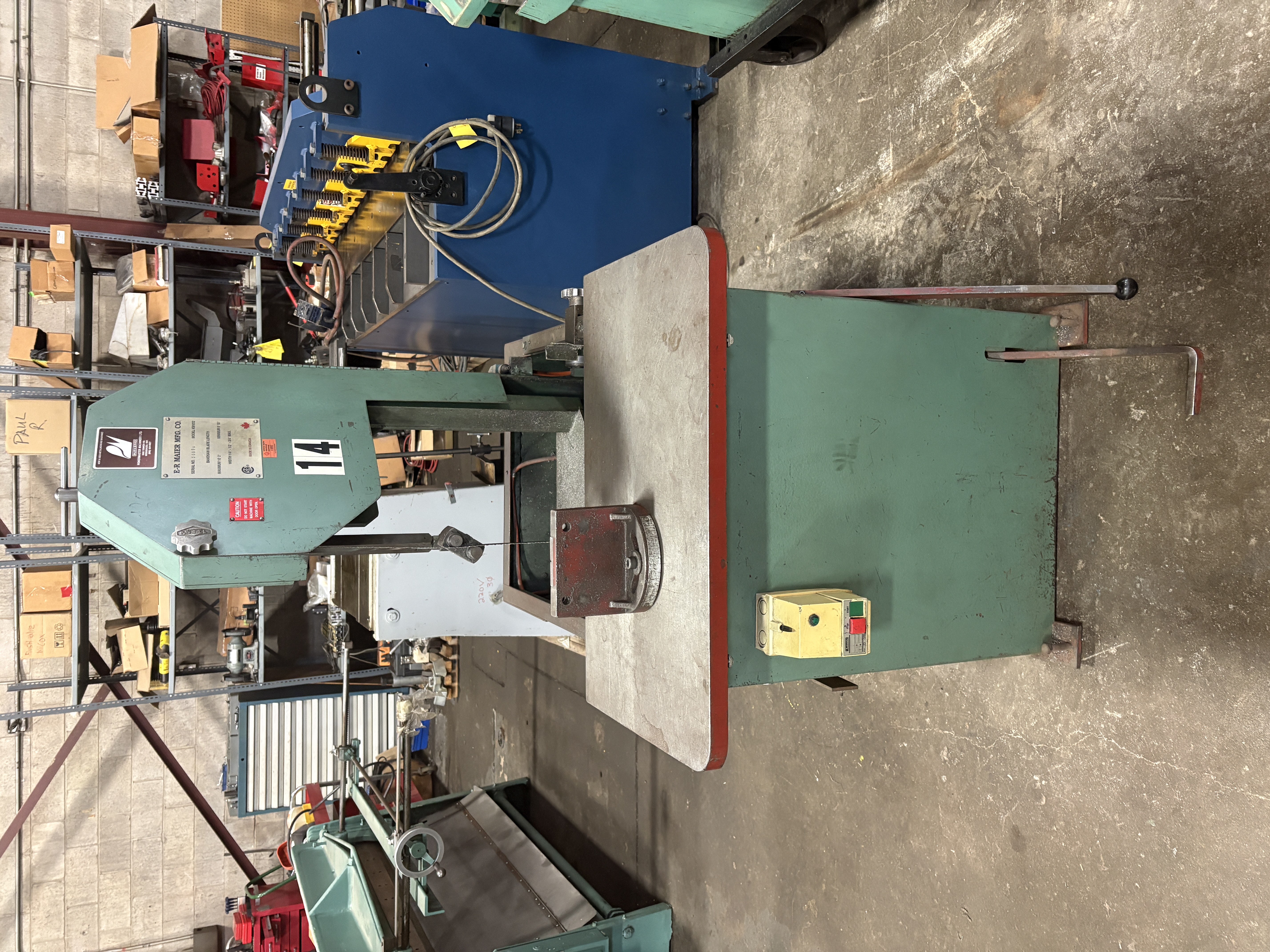Used E-R MAIER, KM1012, ROLL IN BAND SAW