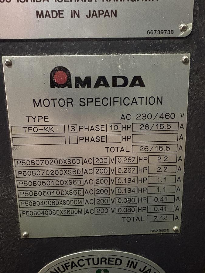 Used AMADA, FBD-8025NT, CNC BRAKE PRESS