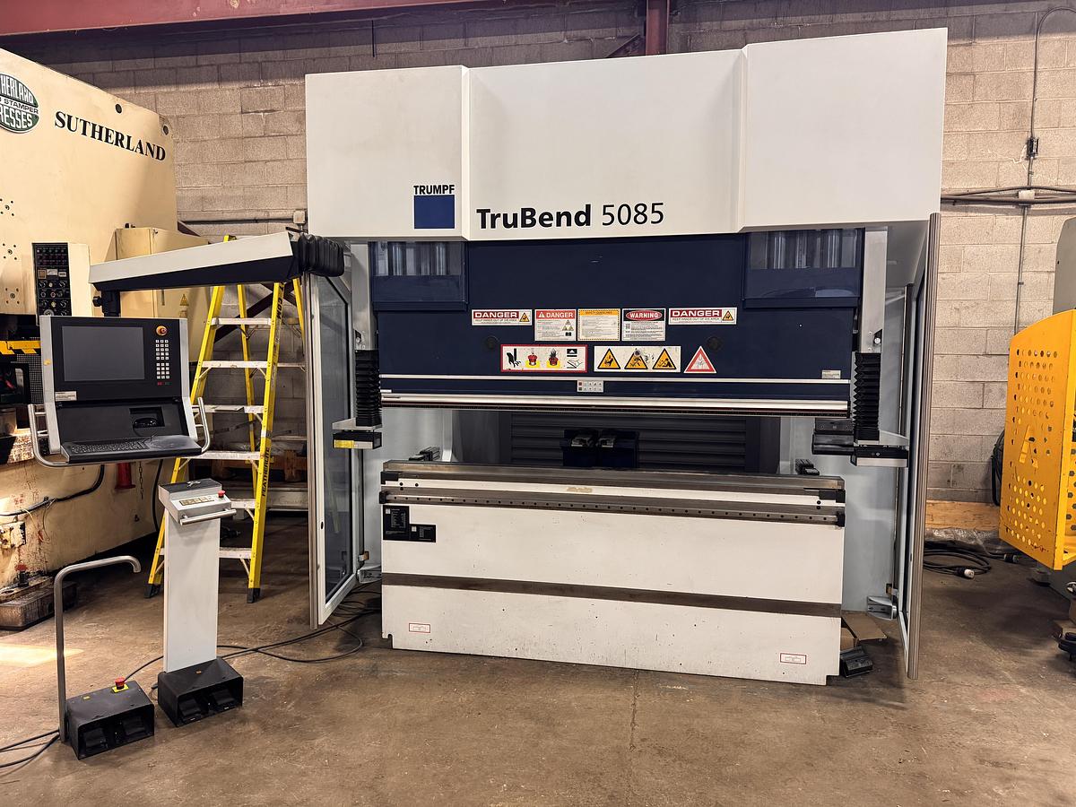 Used 86 TON X 87", TRUMPF, 2017, MODEL TRUBEND 5085, CNC HYDRAULIC PRESS BRAKE