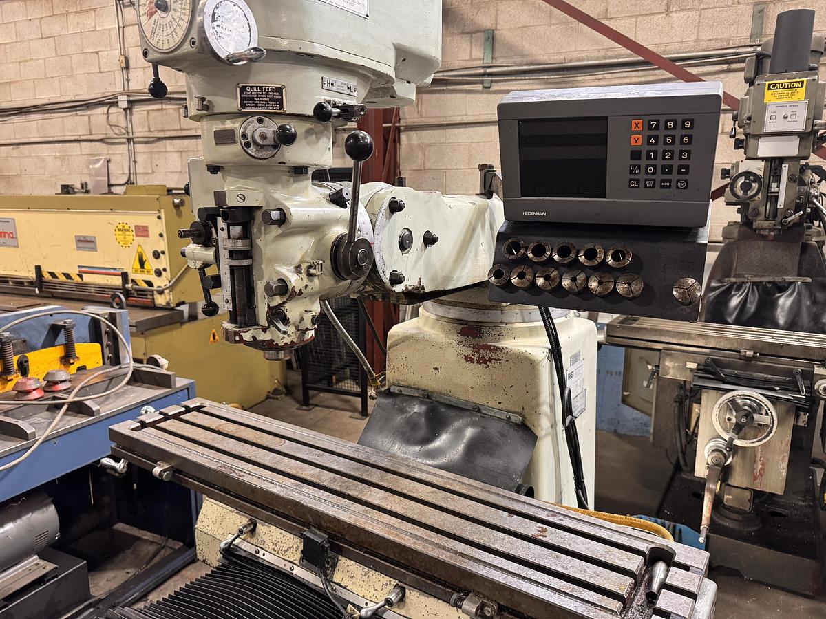 Used 10" X 50" FIRST, MODEL LC-185VS, VERTICAL MILLING MACHINE