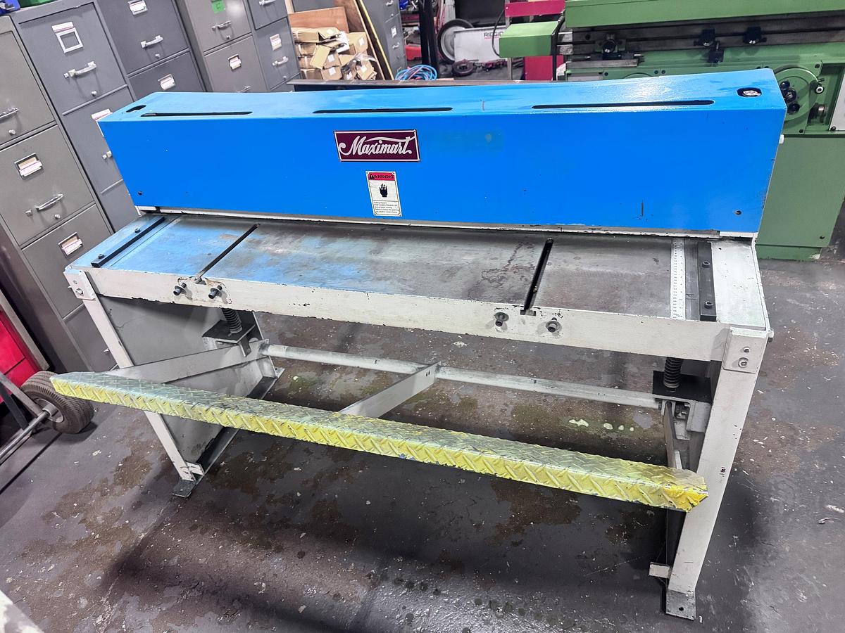 Used 16 GA. X 52", MAXIMART FOOT SHEAR