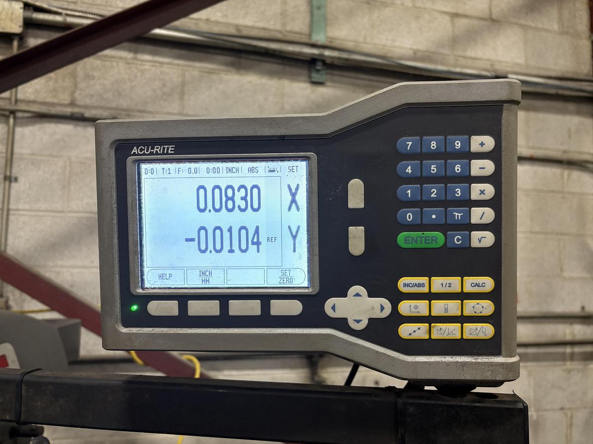Used 9" x 49", JET JTM-4VS, VERTICAL MILLING MACHINE