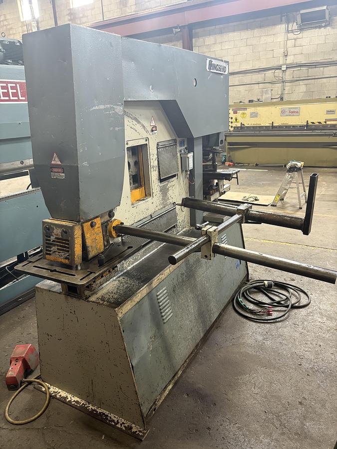 Used 6" X 6" X 3/4", 125 TON, KINGSLAND, HYDRAUILIC IRONWORKER