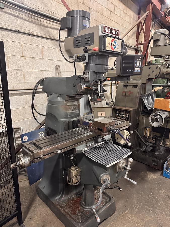 Used 9" X 49", MAXIMART, NO. 2VS, VERTICAL MILLING MACHINE