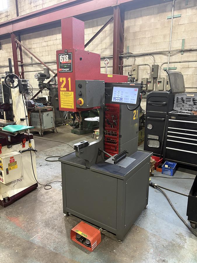 Used 2021, 6 TON HAEGER 618MSP-Le, HYDRAULIC INSERTION PRESS