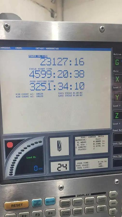 Used 50"X, 20"Y, 25"Z, HAAS, 2007, VF-4B, CNC VERTICAL MACHINING CENTER
